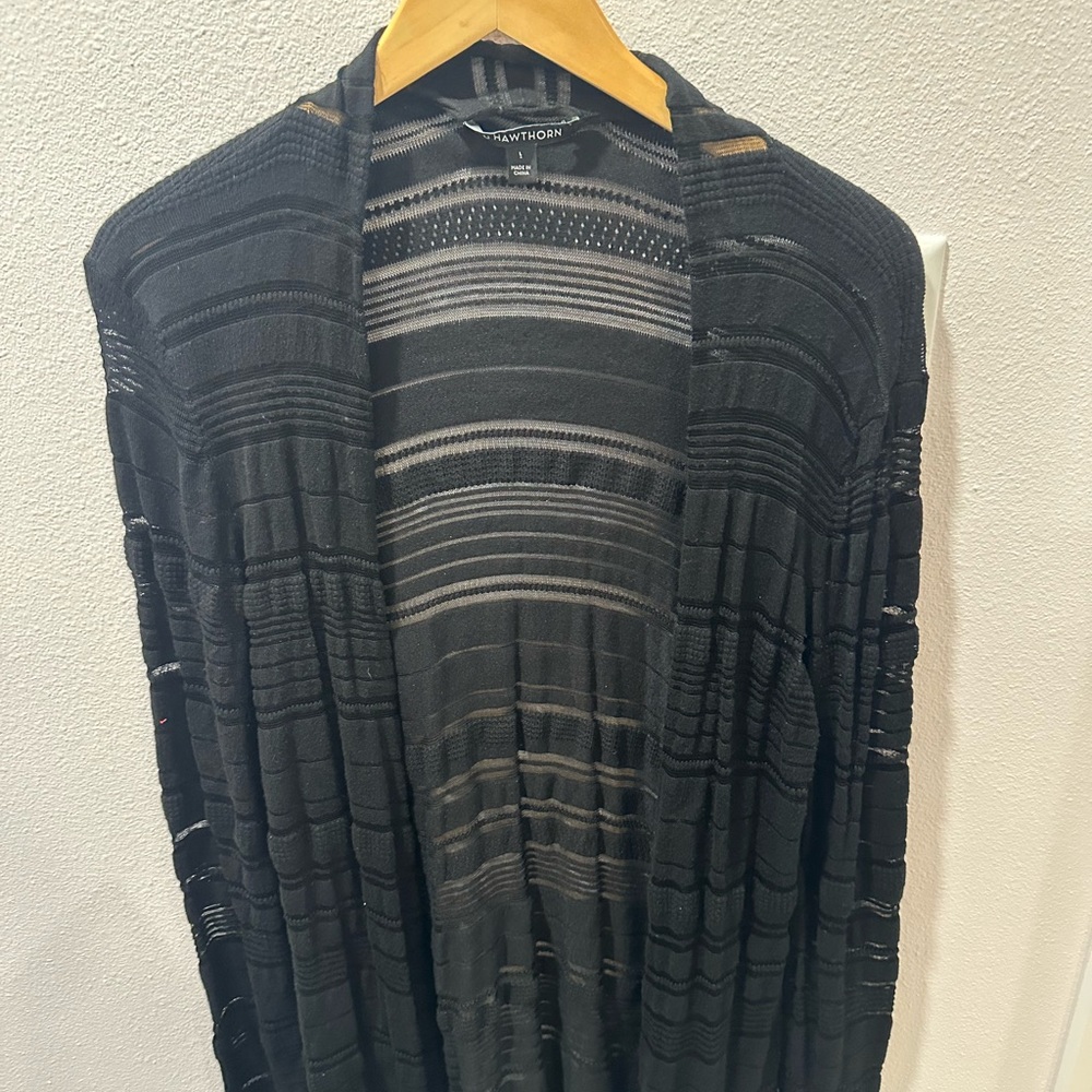 41 Hawthorn Black and Gray Cardigan